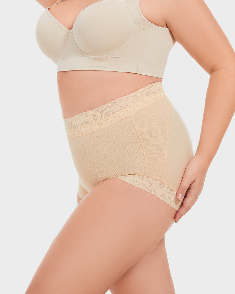 High-Waisted Tummy Control Butt Lifter Shaping Briefs